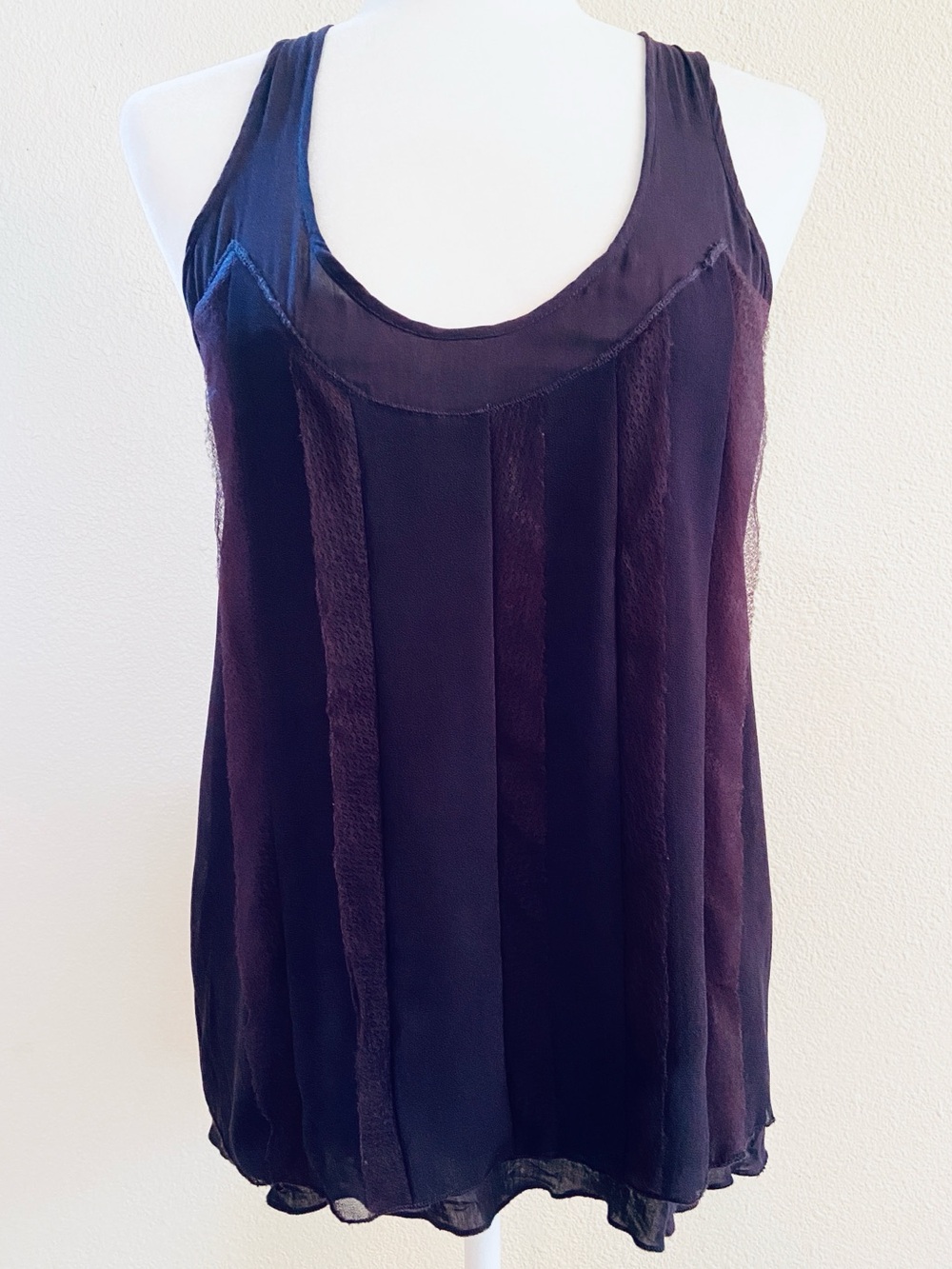 Gap Flowy Double-layer Purple Racerback Tank